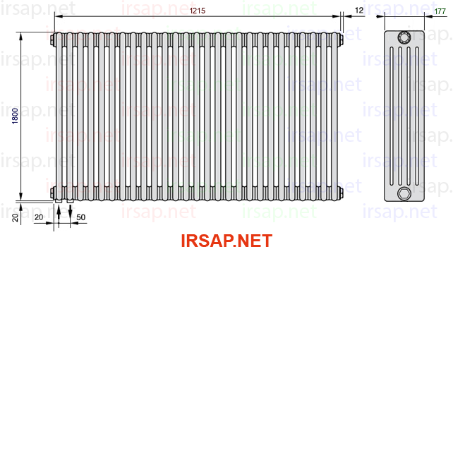 Радиатор IRSAP Tesi 51800/27 T18 CL 01